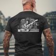 フィル・ライノット・シン・リジー・レコーディング・サンダー・アンド・ライトニング 1982 メンズTシャツ バックプリント 高齢者への贈り物