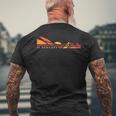 フラッグスタッフ アリゾナ ライフスタイル メンズTシャツ バックプリント 高齢者への贈り物