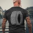 フラットタイヤ メンズTシャツ バックプリント 高齢者への贈り物