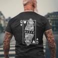 フレンチ ロップ バニー うさぎ ハートの女王 面白い ペット ポップアート メンズTシャツ バックプリント 高齢者への贈り物