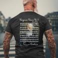 ブラームス愛好家 ハンガリー舞踊 ポートレート&シグネチャーミュージック メンズTシャツ バックプリント 高齢者への贈り物