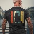ブリティッシュショートヘア ブリティッシュショートヘア メンズTシャツ バックプリント 高齢者への贈り物