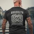 ブルックリン ニューヨーク バンダナスタイル アンティーク調tシャツ メンズTシャツ バックプリント 高齢者への贈り物