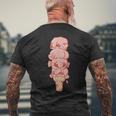 ブロブフィッシュ アイス クリーム、面白いブロブフィッシュ メンズTシャツ バックプリント 高齢者への贈り物