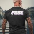 プリティーリズム・レインボーライブ Prrl メンズTシャツ バックプリント 高齢者への贈り物