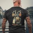 プレパパ2026・ベビー発表・父親になる メンズTシャツ バックプリント 高齢者への贈り物