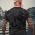 プードル ソックホップガール スタンダードプードルポケット ペットプードル メンズTシャツ バックプリント 高齢者への贈り物