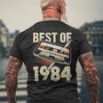 ベスト・オブ1984、オーディオ・カセット、42歳の誕生日、42歳 メンズTシャツ バックプリント 高齢者への贈り物