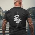 ベーシストのためのコントラバス奏者のミュージシャンギフト Double Bass Bassist メンズTシャツ バックプリント 高齢者への贈り物