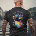 ペンギン皇帝ペンギン小人ペンギン愛かわいいペンギン メンズTシャツ バックプリント 高齢者への贈り物