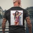 ホットガールオンtシャツ 男性用 セクシー巨乳sfピンナップガール 長袖tシャツ メンズTシャツ バックプリント 高齢者への贈り物