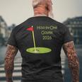 ホールインワンゴルファー2026ホールインワンゴルフ記念品 Hole In One Golfer 2026 メンズTシャツ バックプリント 高齢者への贈り物