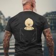 ポケットアニマルかわいいひよこチキンのポケット メンズTシャツ バックプリント 高齢者への贈り物