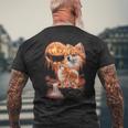 ポメラニアン ハウリング Bbq グリルマスター お父さん ユーモア 面白い 長袖tシャツ メンズTシャツ バックプリント 高齢者への贈り物