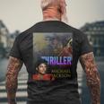 マイケルジャクソン 067 Thriller メンズTシャツ バックプリント 高齢者への贈り物
