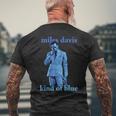 マイルス・デイビスの青い色相の写真 メンズTシャツ バックプリント 高齢者への贈り物