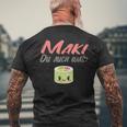 マキ・デュ・オーシュはマキ寿司 巻き寿司 メンズTシャツ バックプリント 高齢者への贈り物