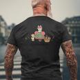 マロンクリーム くまさんと一緒 メンズTシャツ バックプリント 高齢者への贈り物