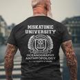 ミスカトニック大学海洋学人類学 メンズTシャツ バックプリント 高齢者への贈り物
