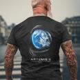 ミッション・トゥ・ザ・ムーン 2026 宇宙飛行士 アルテミス ロケット アルテミス2 メンズTシャツ バックプリント 高齢者への贈り物