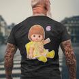 メルちゃんのいもうと ネネちゃん Bigプリント メンズTシャツ バックプリント 高齢者への贈り物
