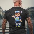 メルちゃんのおともだち あおくん Bigプリント メンズTシャツ バックプリント 高齢者への贈り物