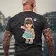 メルちゃんのおともだち りこちゃん Bigプリント メンズTシャツ バックプリント 高齢者への贈り物
