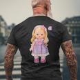 メルちゃんのおともだち リリィちゃん Bigプリント メンズTシャツ バックプリント 高齢者への贈り物