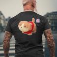 メルちゃんのペット いぬのポコちゃん Bigプリント メンズTシャツ バックプリント 高齢者への贈り物