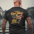 モトクロスバイカー、オートバイ、ダートバイク、スーパーモト。 メンズTシャツ バックプリント 高齢者への贈り物