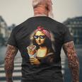 モナリザ ドネルケバブ メンズTシャツ バックプリント 高齢者への贈り物