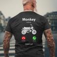モンキー Z50 原付 バイク レトロ ヴィンテージ 日本 メンズTシャツ バックプリント 高齢者への贈り物