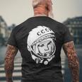 ユーリガガーリン Cccpデザイン メンズTシャツ バックプリント 高齢者への贈り物
