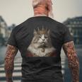 ラガマフィンキャッツ ラガマフィン猫 メンズTシャツ バックプリント 高齢者への贈り物