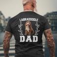 メンズ ラブラドゥードル お父さん 面白いクロスブリード 犬好きの方へのギフトに メンズTシャツ バックプリント 高齢者への贈り物