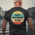 リカルド名 メンズTシャツ バックプリント 高齢者への贈り物
