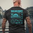 リック・アンド・モーティ・ポータル・ホップリック・アンド・モーティ・マーチ メンズTシャツ バックプリント 高齢者への贈り物