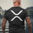 リップル Xrp コイン 月 Xrp 陸軍 暗号通貨 Xrp メンズTシャツ バックプリント 高齢者への贈り物