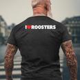 ルースターズ大好き メンズTシャツ バックプリント 高齢者への贈り物