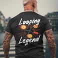 ルーピング レジェンド ヨーヨー ジャグリング ヨーヨーイング ヨーヨー メンズTシャツ バックプリント 高齢者への贈り物