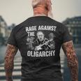 レイジ・アゲインスト・オリガーキー・バーニー・サンダースが抗議レジストと戦う メンズTシャツ バックプリント 高齢者への贈り物