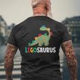 レゴサウルス おもしろ恐竜ザウルス メンズTシャツ バックプリント 高齢者への贈り物