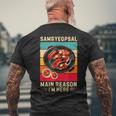 レトロ サムギョプサル 主な理由 僕がここにいる サムギョプサル恋人 メンズTシャツ バックプリント 高齢者への贈り物