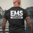 ロサンゼルス カリフォルニア Ems 救急救命士 Emt ユニフォーム メンズTシャツ バックプリント 高齢者への贈り物