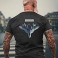 ロシアのステルス機第5世代su-57 メンズTシャツ バックプリント 高齢者への贈り物