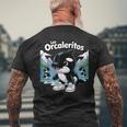 ロス・オルカレリトスバイラル・イタリアン・ブレインロット・ミーム メンズTシャツ バックプリント 高齢者への贈り物