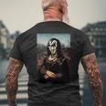ロックンロールバンド レイジーハロウィンコスチューム ロッカー音楽愛好家 メンズTシャツ バックプリント 高齢者への贈り物