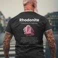 ロードナイト宝石の意味 メンズTシャツ バックプリント 高齢者への贈り物