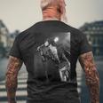 ローリング・ストーンズ ミック・ジャガー ブラック&ブルー アルバム ツアー メンズTシャツ バックプリント 高齢者への贈り物