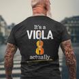 ヴィオラ奏者のためのヴィオラジョークまたはヴィオラミーム面白いヴィオラ 「 It's Aiola Actually」 メンズTシャツ バックプリント 高齢者への贈り物